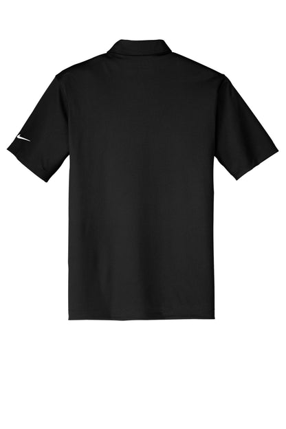 Nike Dri-FIT Vertical Mesh Polo - Black - flat back