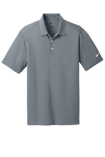 Nike Dri-FIT Vertical Mesh Polo - Cool Grey - flat front