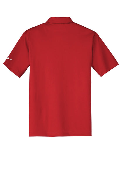 Nike Dri-FIT Vertical Mesh Polo - University Red - flat back