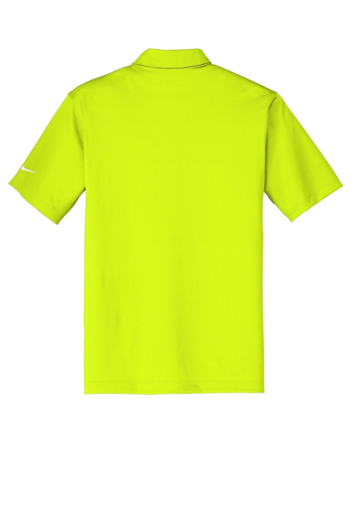 Nike Dri-FIT Vertical Mesh Polo - Volt - flat back
