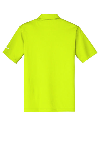 Nike Dri-FIT Vertical Mesh Polo - Volt - flat back