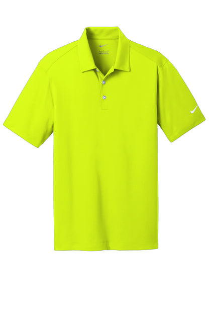 Nike Dri-FIT Vertical Mesh Polo - Volt - flat front