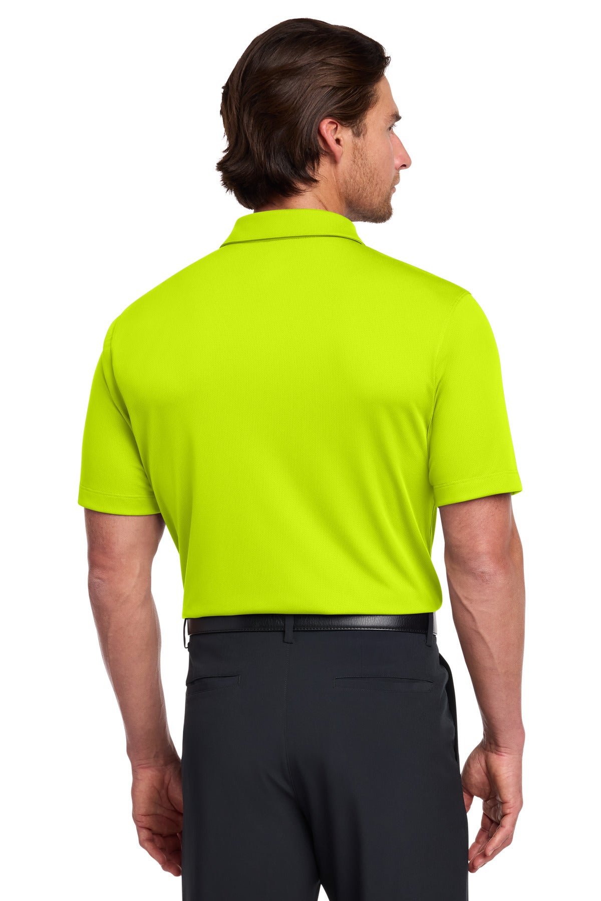 Nike Dri-FIT Vertical Mesh Polo - Volt - back