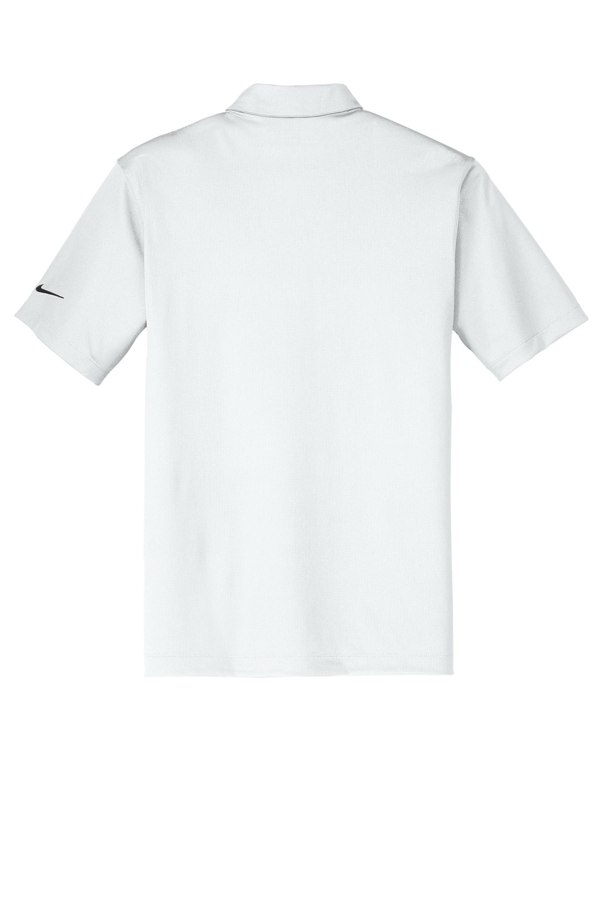 Nike Dri-FIT Vertical Mesh Polo - White - flat back
