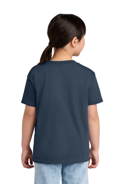 Gildan Youth Softstyle CVC Tee - Navy Mist - back
