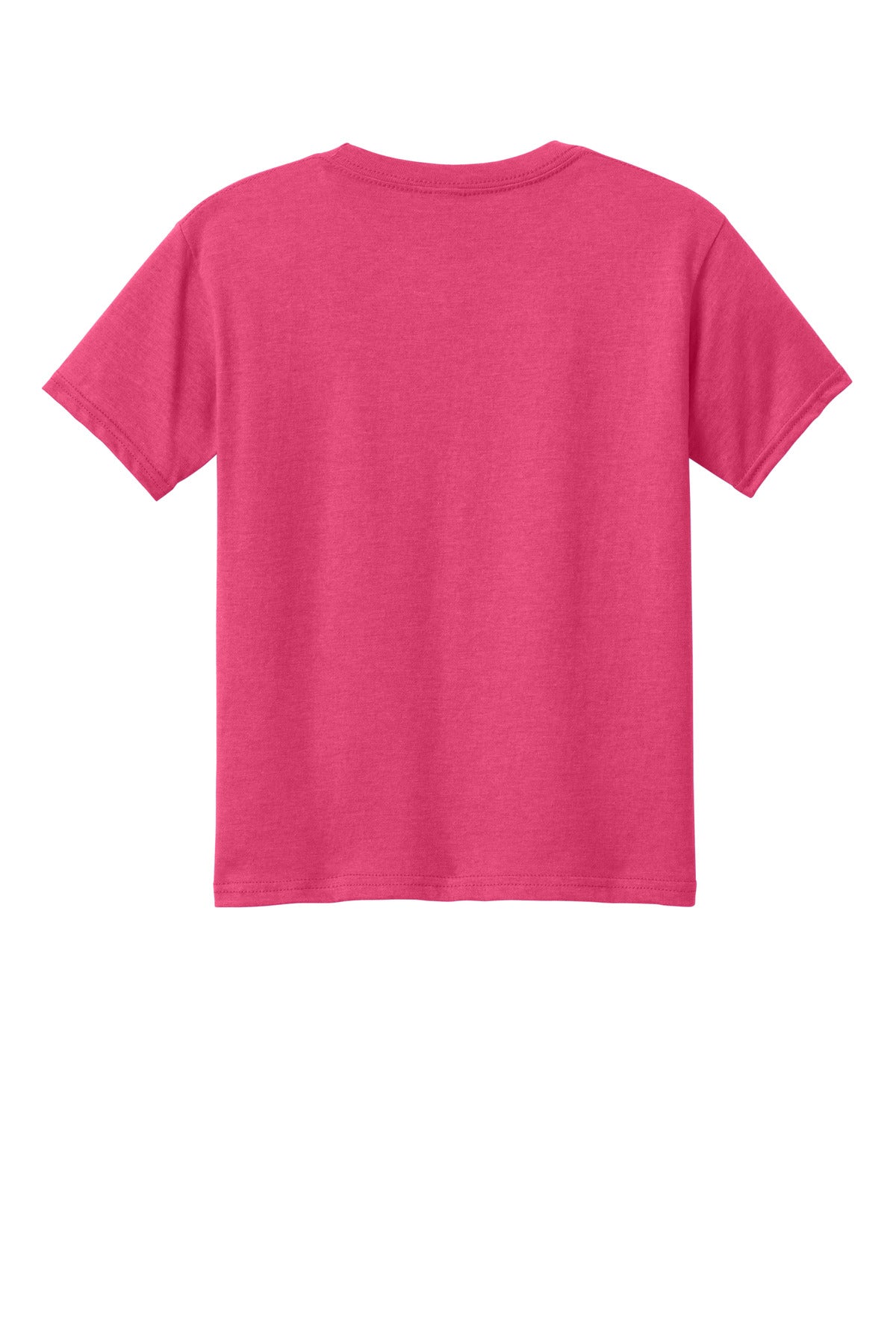 Gildan Youth Softstyle CVC Tee - Pink Lemonade Mist - flat back