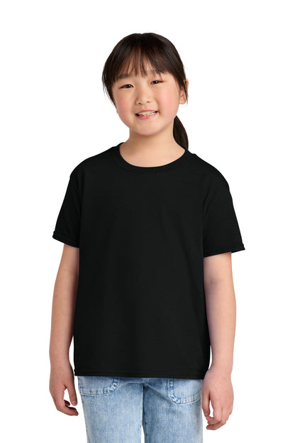Gildan Youth Softstyle CVC Tee - Pitch Black - front