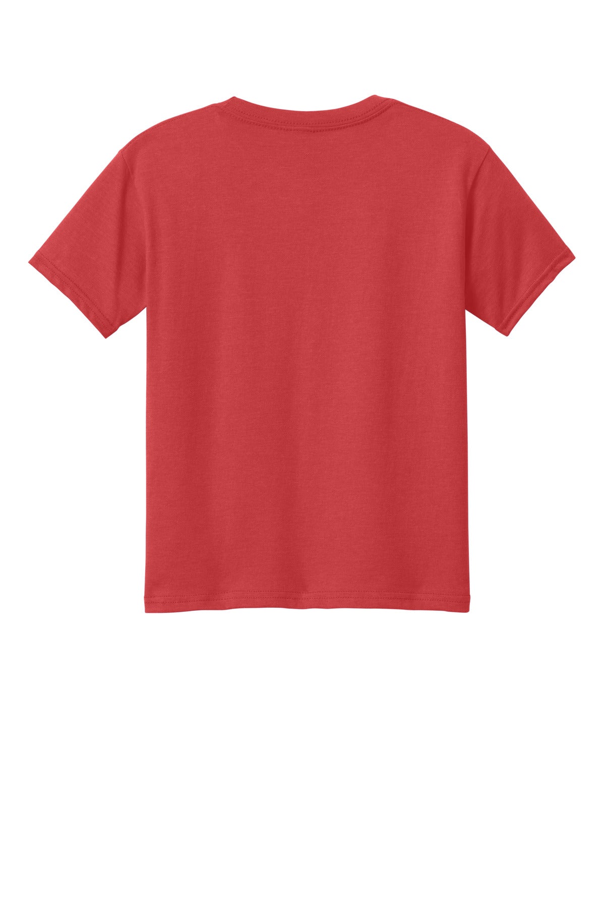 Gildan Youth Softstyle CVC Tee - Red Mist - flat back