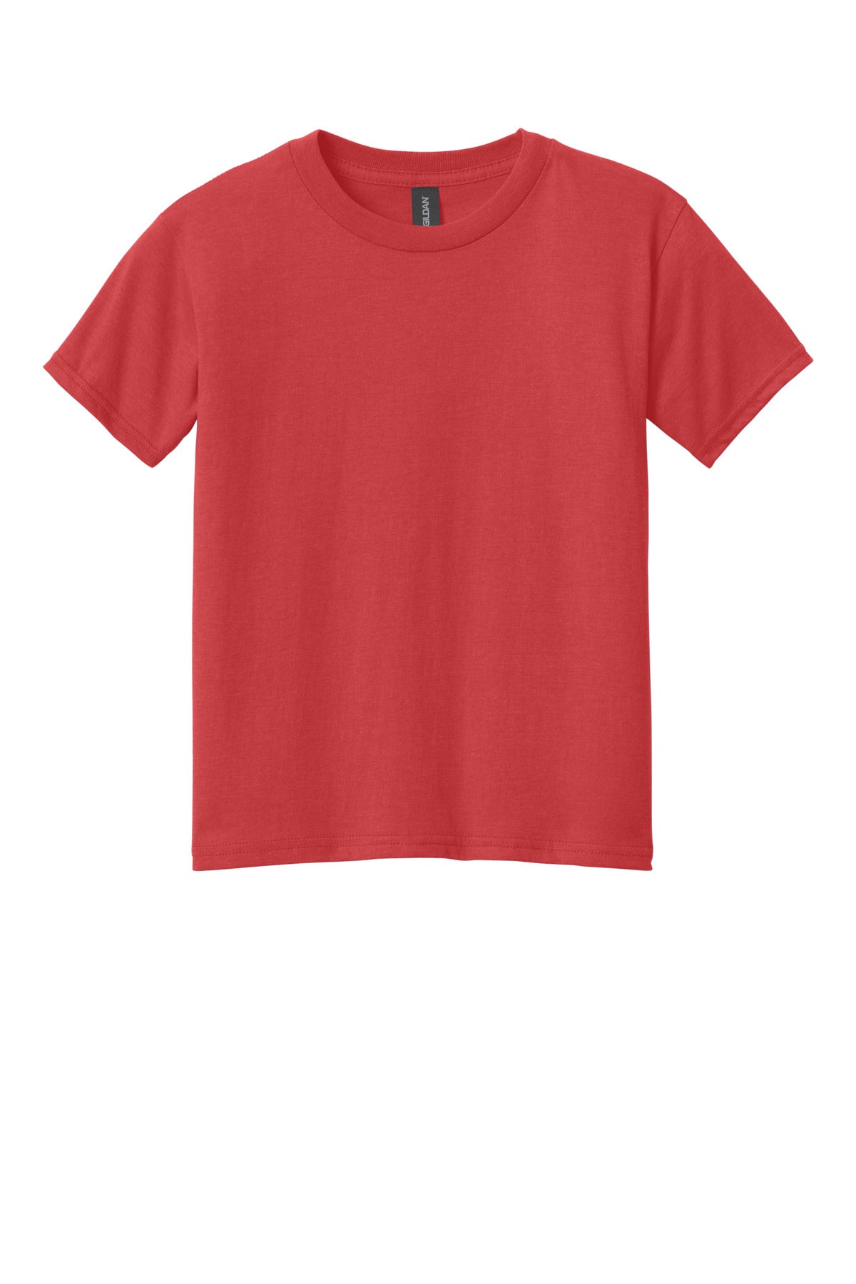 Gildan Youth Softstyle CVC Tee - Red Mist - flat front