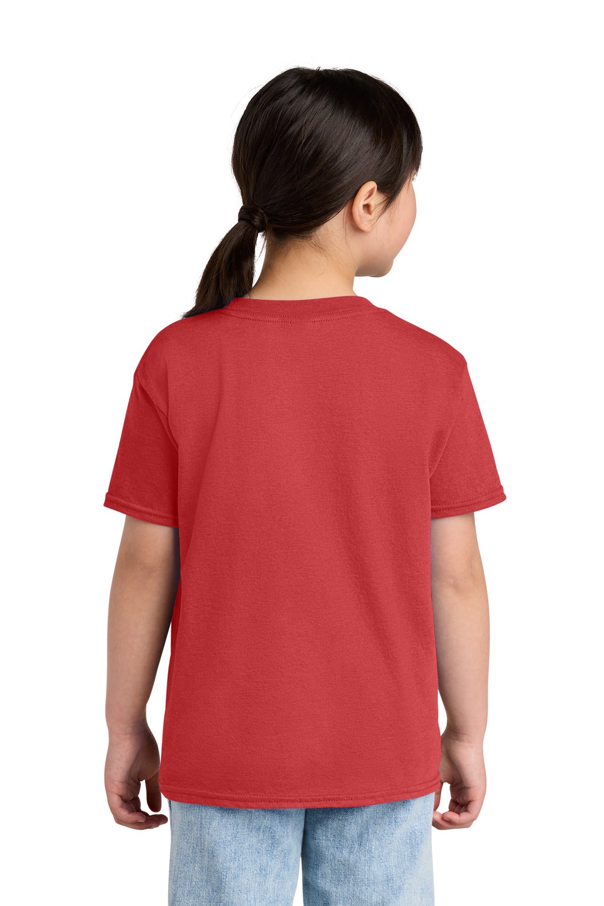 Gildan Youth Softstyle CVC Tee - Red Mist - back