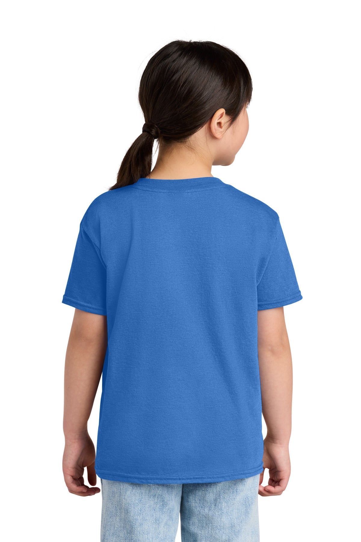 Gildan Youth Softstyle CVC Tee - Royal Mist - back