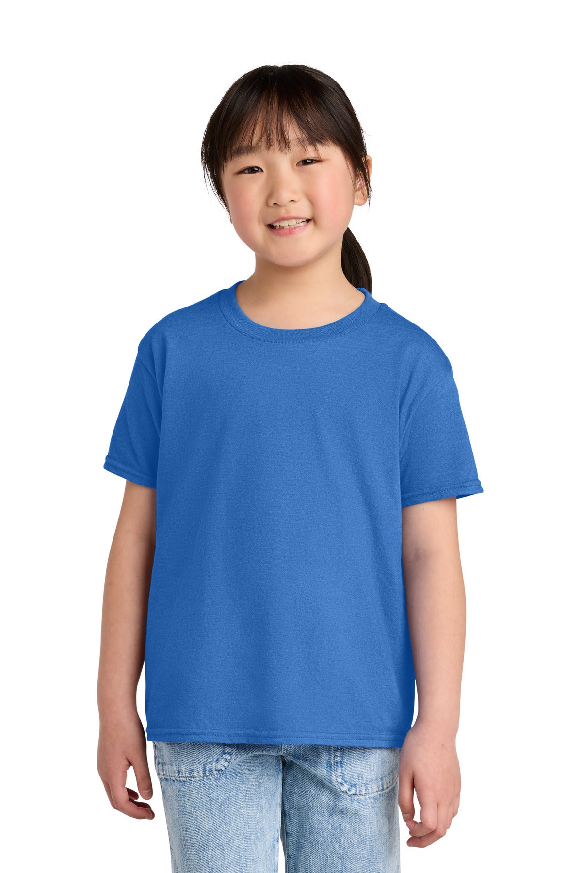 Gildan Youth Softstyle CVC Tee - Royal Mist - front