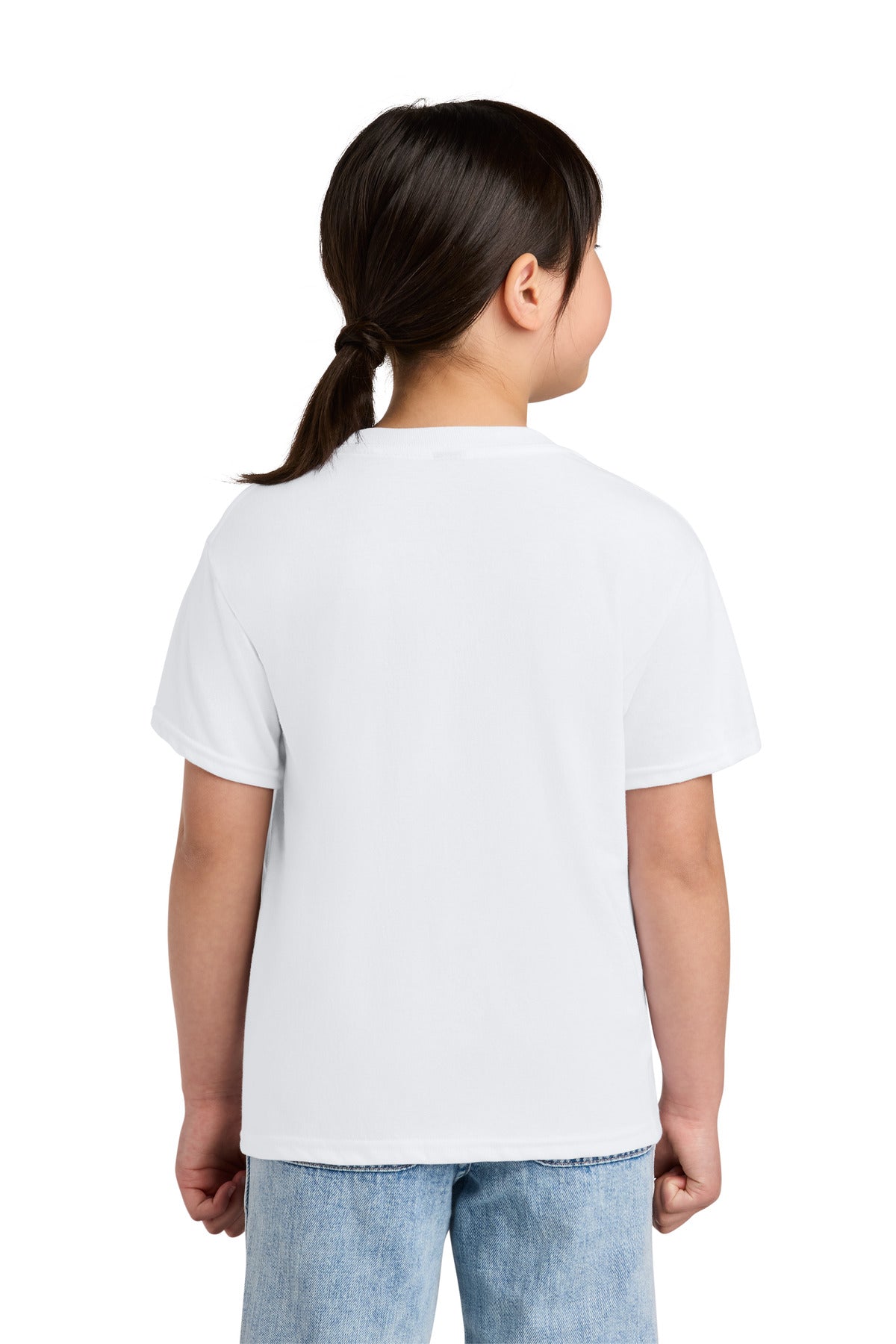 Gildan Youth Softstyle CVC Tee - White - back