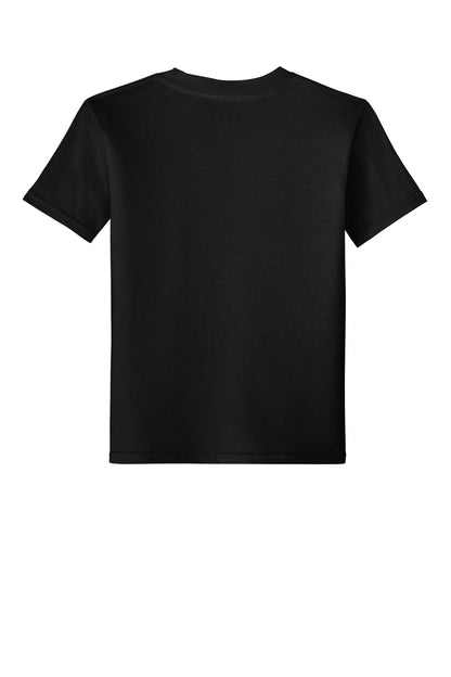 Gildan Youth Softstyle T-Shirt - Black - flat back