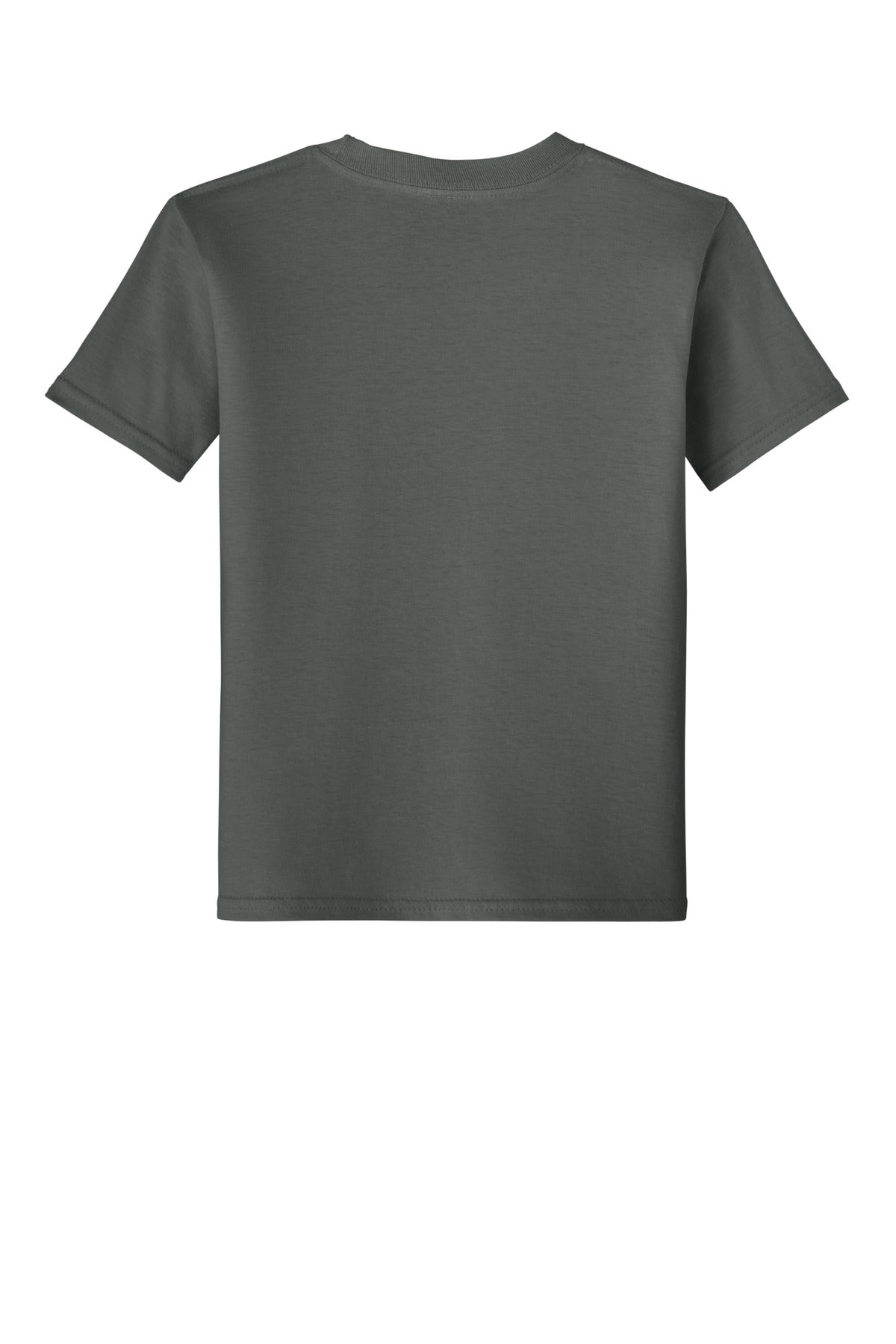Gildan Youth Softstyle T-Shirt - Charcoal - flat back