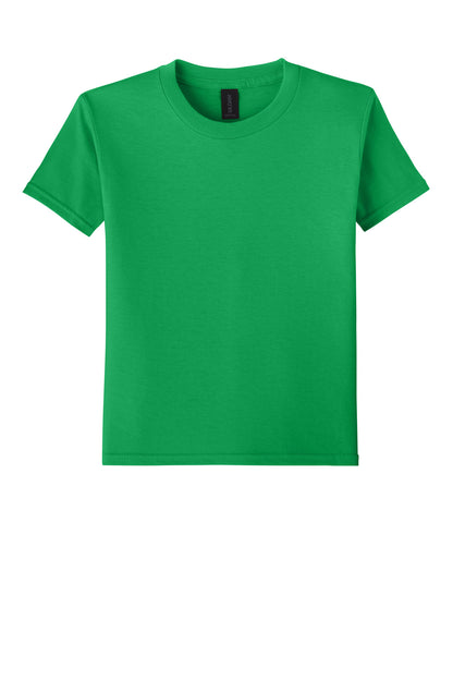 Gildan Youth Softstyle T-Shirt - Irish Green - flat front