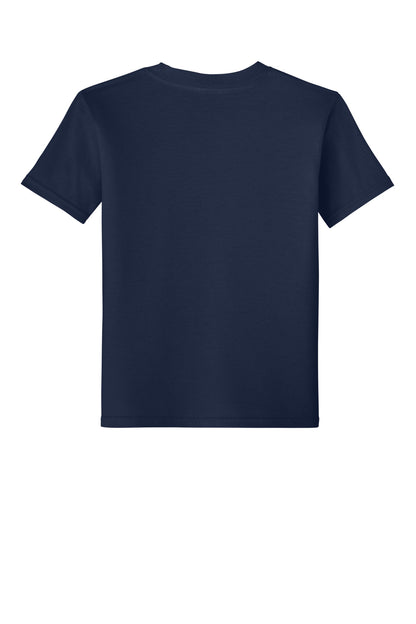 Gildan Youth Softstyle T-Shirt - Navy - flat back