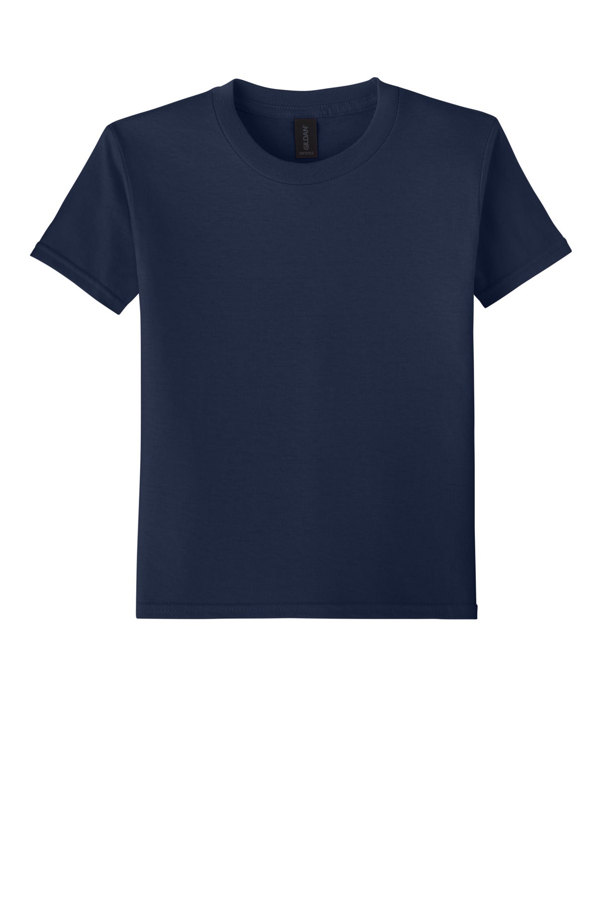 Gildan Youth Softstyle T-Shirt - Navy - flat front