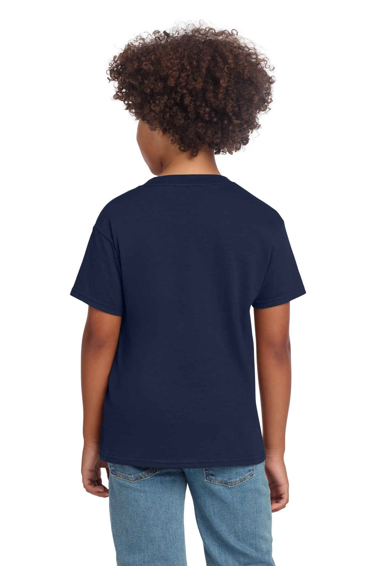 Gildan Youth Softstyle T-Shirt - Navy - back