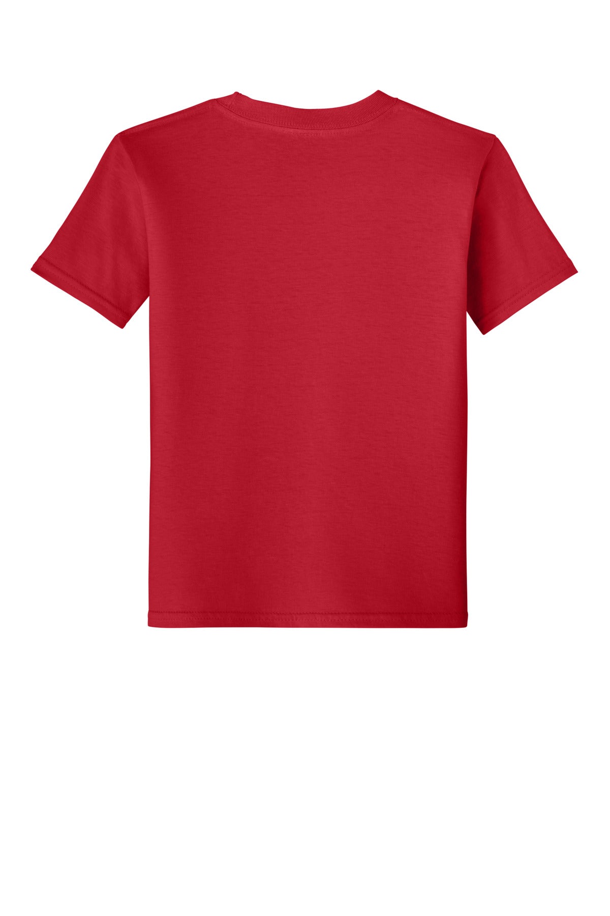 Gildan Youth Softstyle T-Shirt - Red - flat back