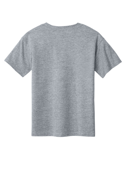 Gildan Youth Softstyle T-Shirt - Sport Grey - flat back