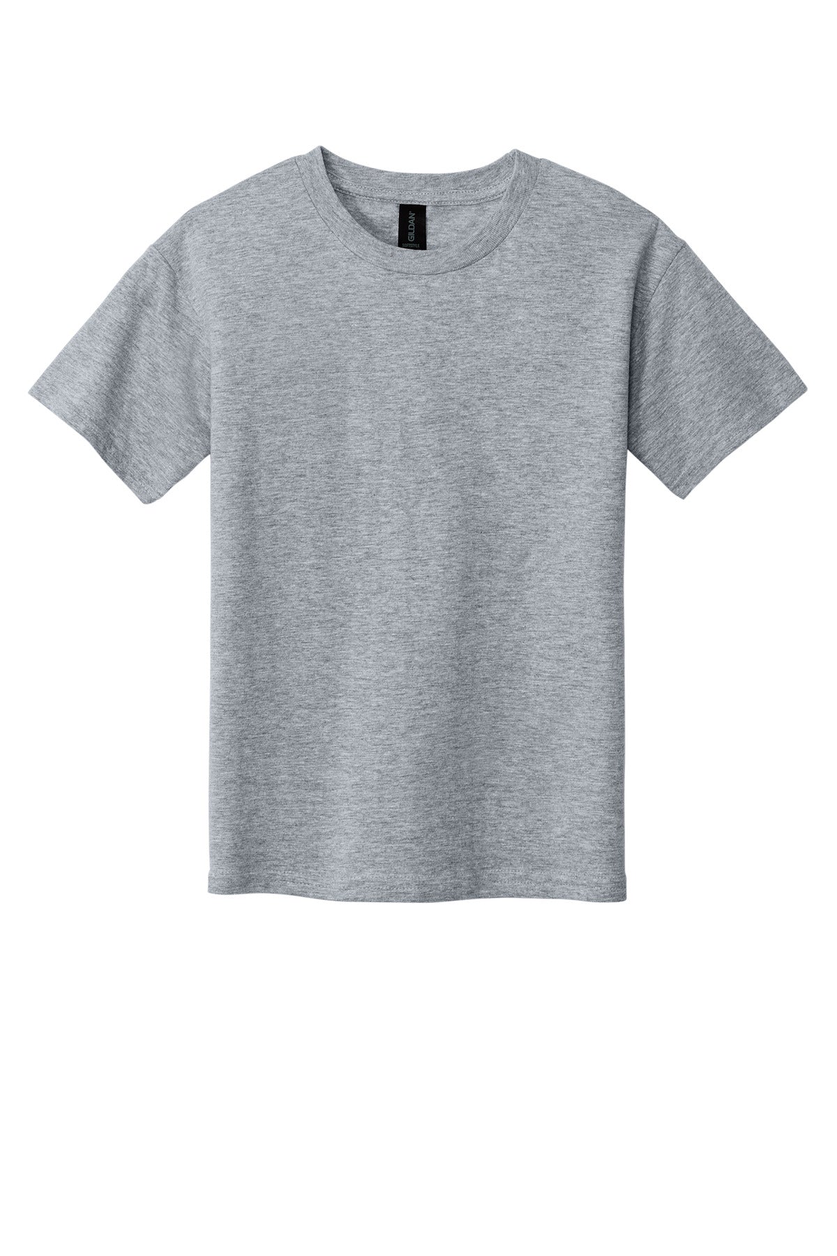 Gildan Youth Softstyle T-Shirt - Sport Grey - flat front