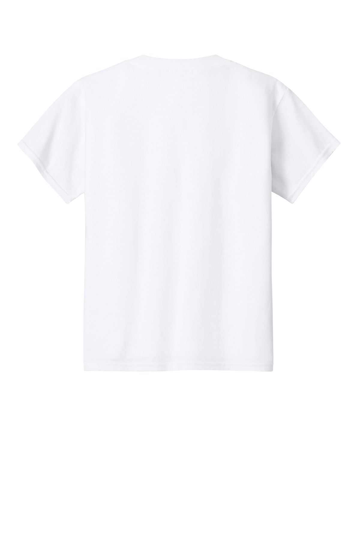 Gildan Youth Softstyle T-Shirt - White - flat back