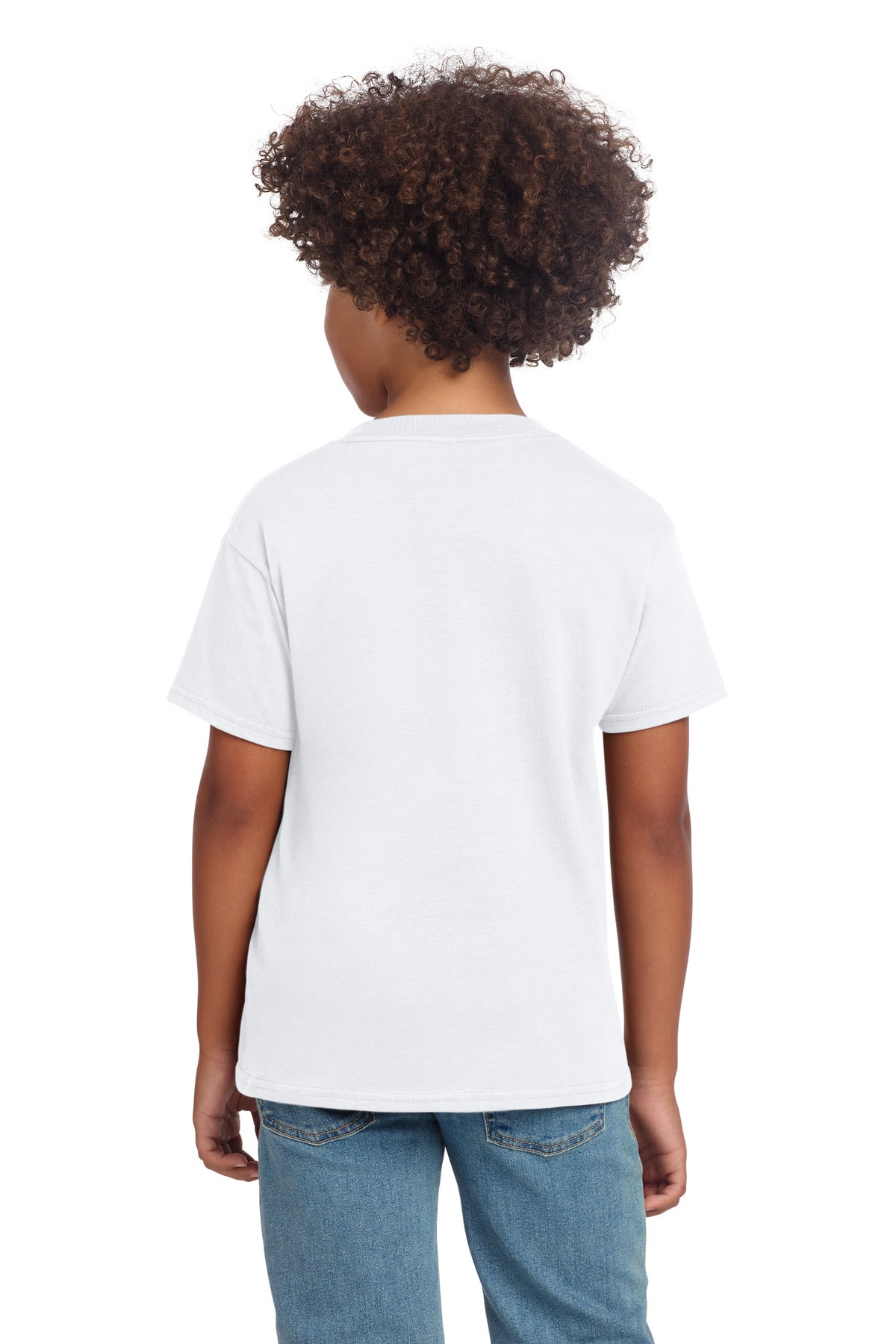 Gildan Youth Softstyle T-Shirt - White - back