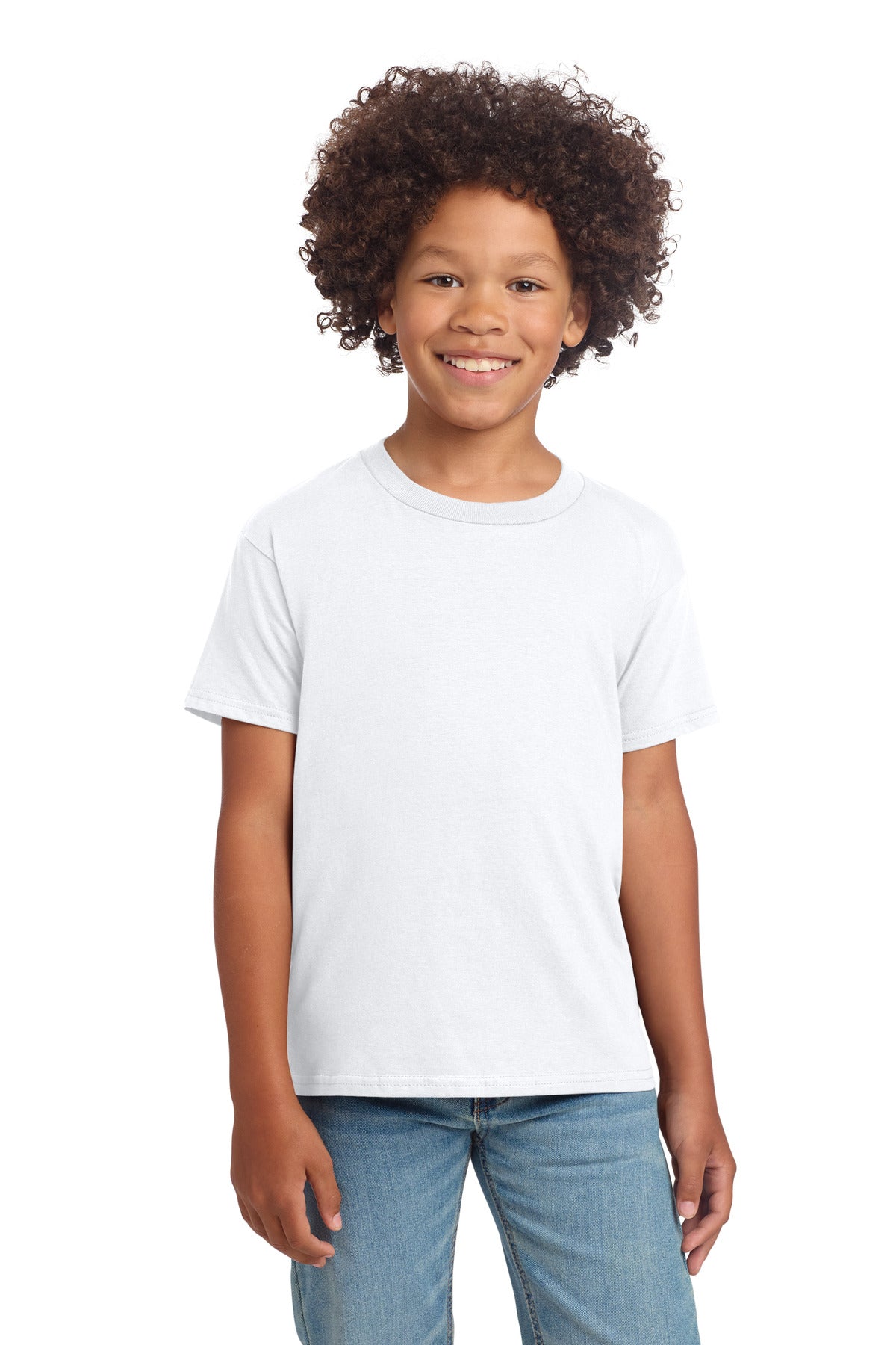 Gildan Youth Softstyle T-Shirt - White - front