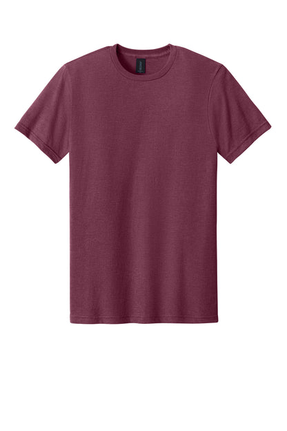Gildan Softstyle CVC Tee - Maroon Mist - flat front