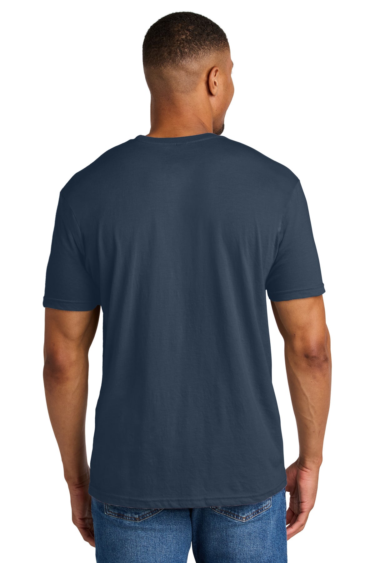 Gildan Softstyle CVC Tee - Navy Mist - back