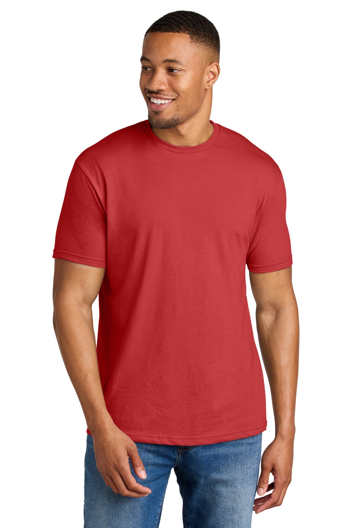 Gildan Softstyle CVC Tee - Red Mist - front