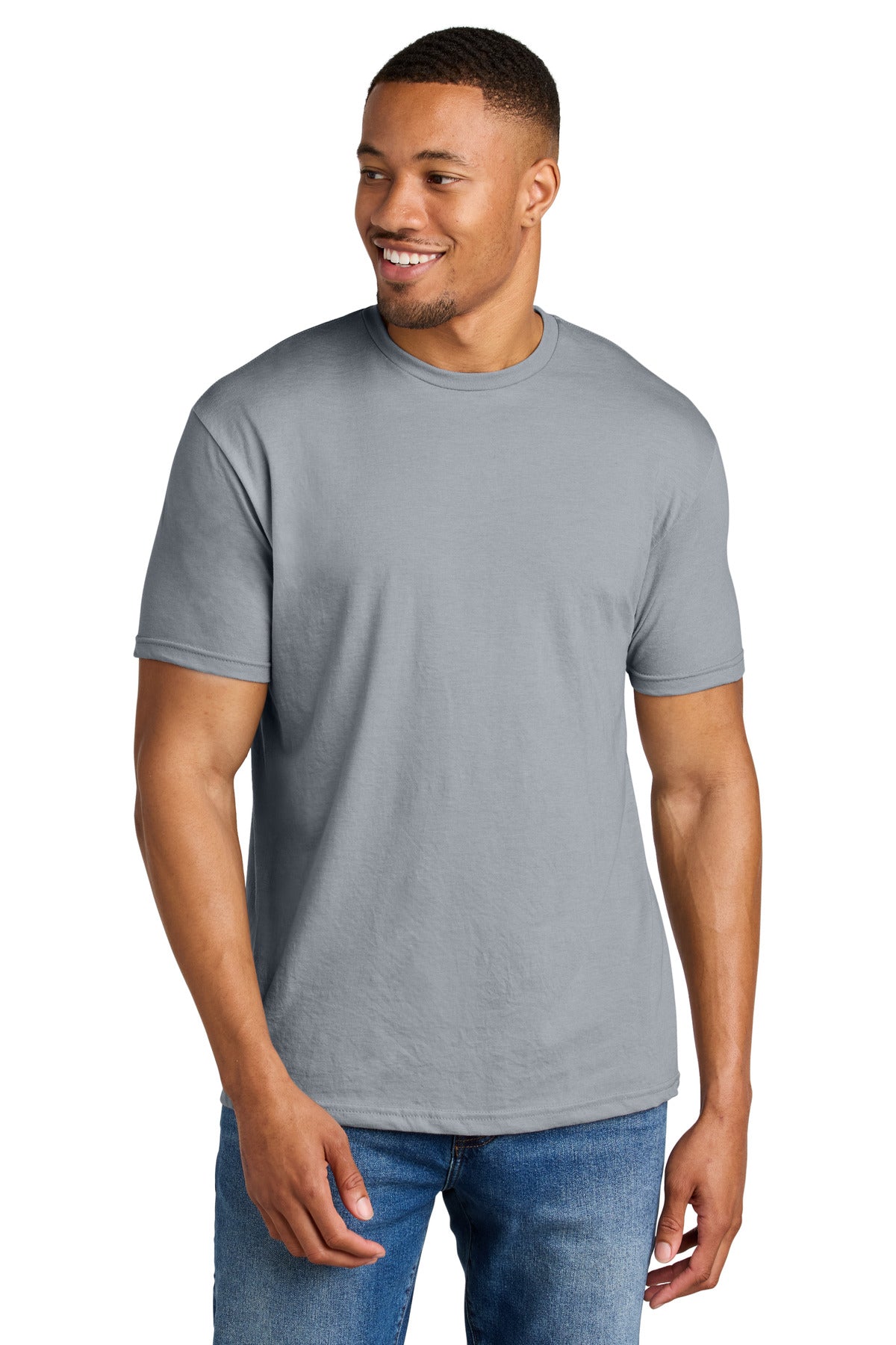Gildan Softstyle CVC Tee - Ring Spun Sport Grey - front