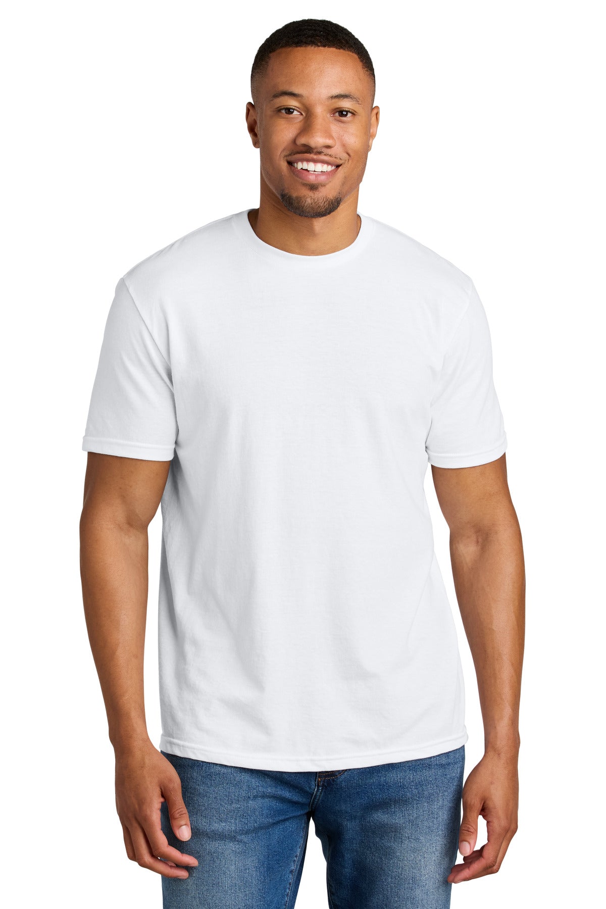 Gildan Softstyle CVC Tee - White - front