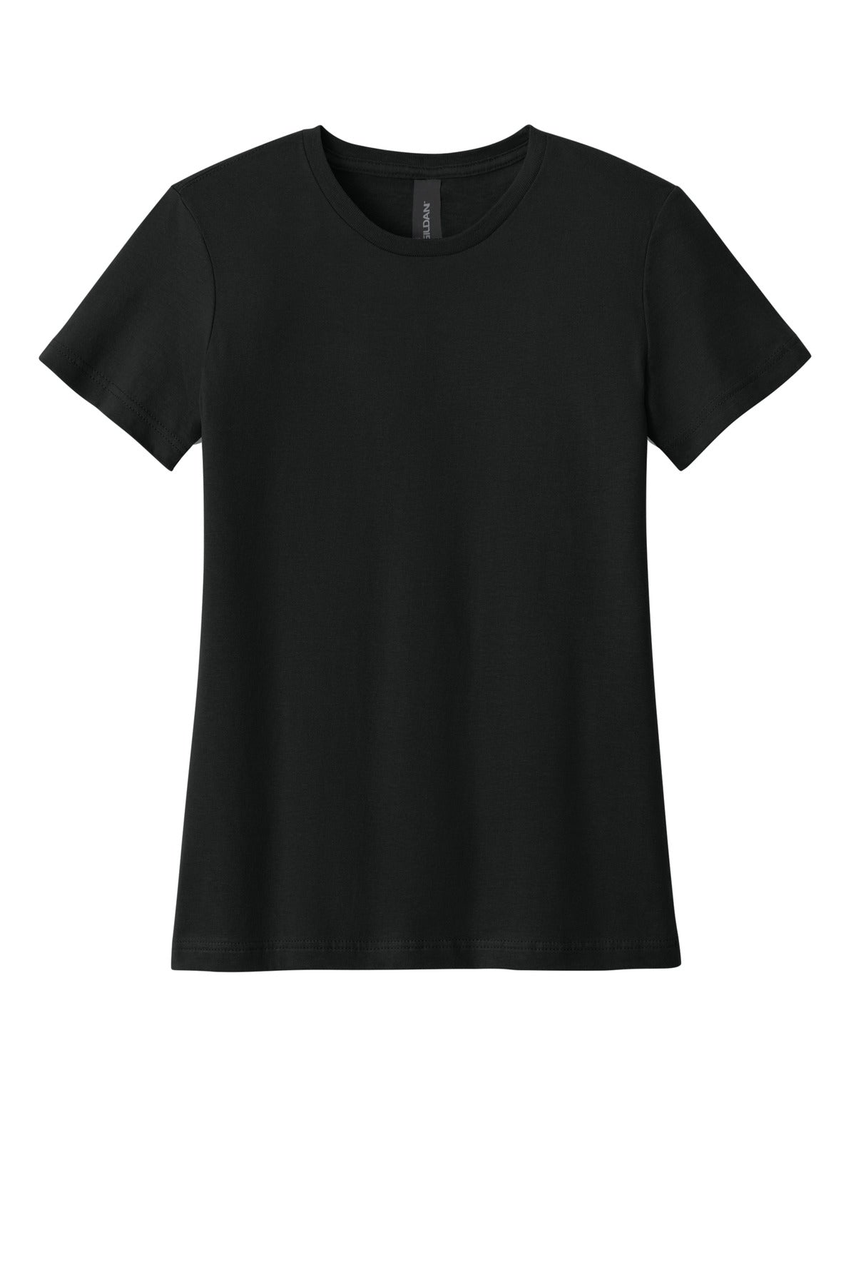 Gildan Softstyle Women's T-Shirt - Black - flat front