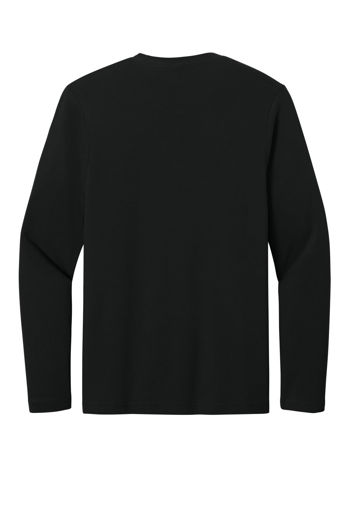 Gildan Softstyle Long Sleeve T-Shirt - Black - flat back