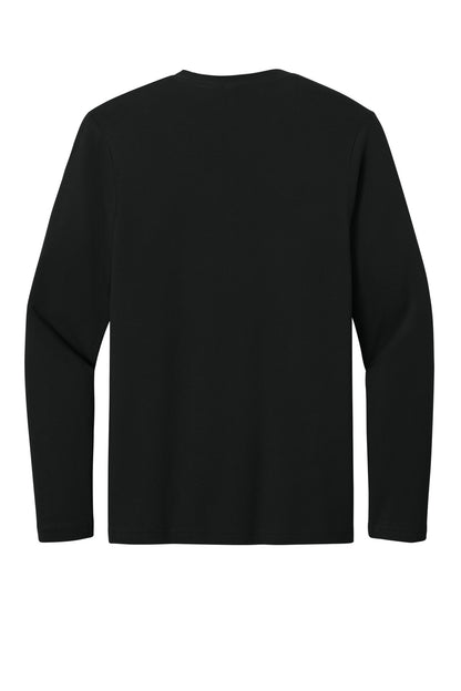 Gildan Softstyle Long Sleeve T-Shirt - Black - flat back