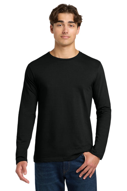 Gildan Softstyle Long Sleeve T-Shirt - Black - front