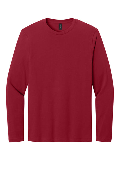 Gildan Softstyle Long Sleeve T-Shirt - Cherry Red - flat front