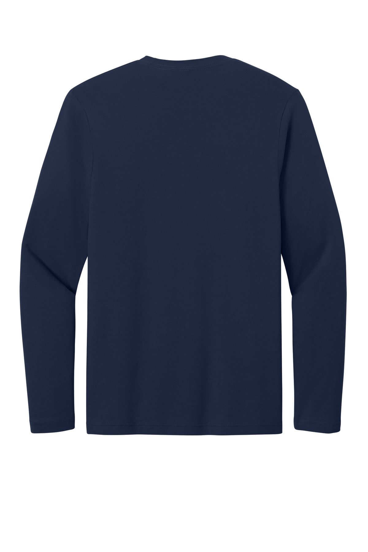 Gildan Softstyle Long Sleeve T-Shirt - Navy - flat back