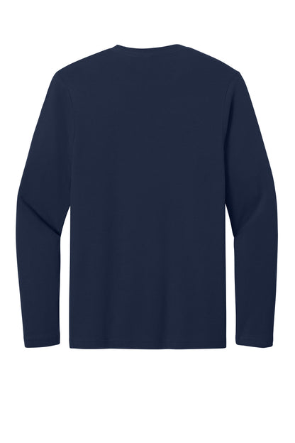 Gildan Softstyle Long Sleeve T-Shirt - Navy - flat back