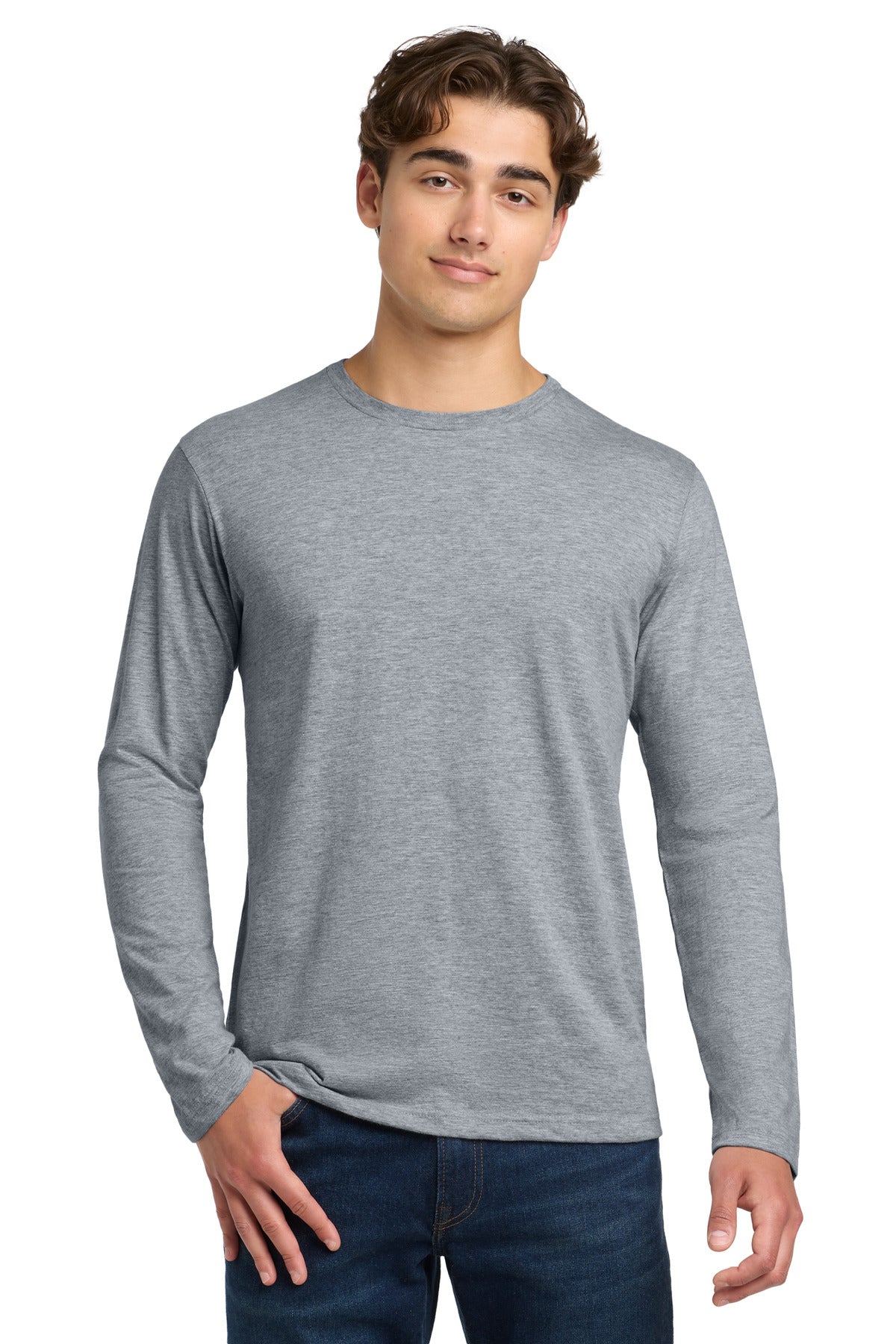 Gildan Softstyle Long Sleeve T-Shirt - Sport Grey - front