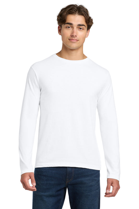 Gildan Softstyle Long Sleeve T-Shirt - White - front
