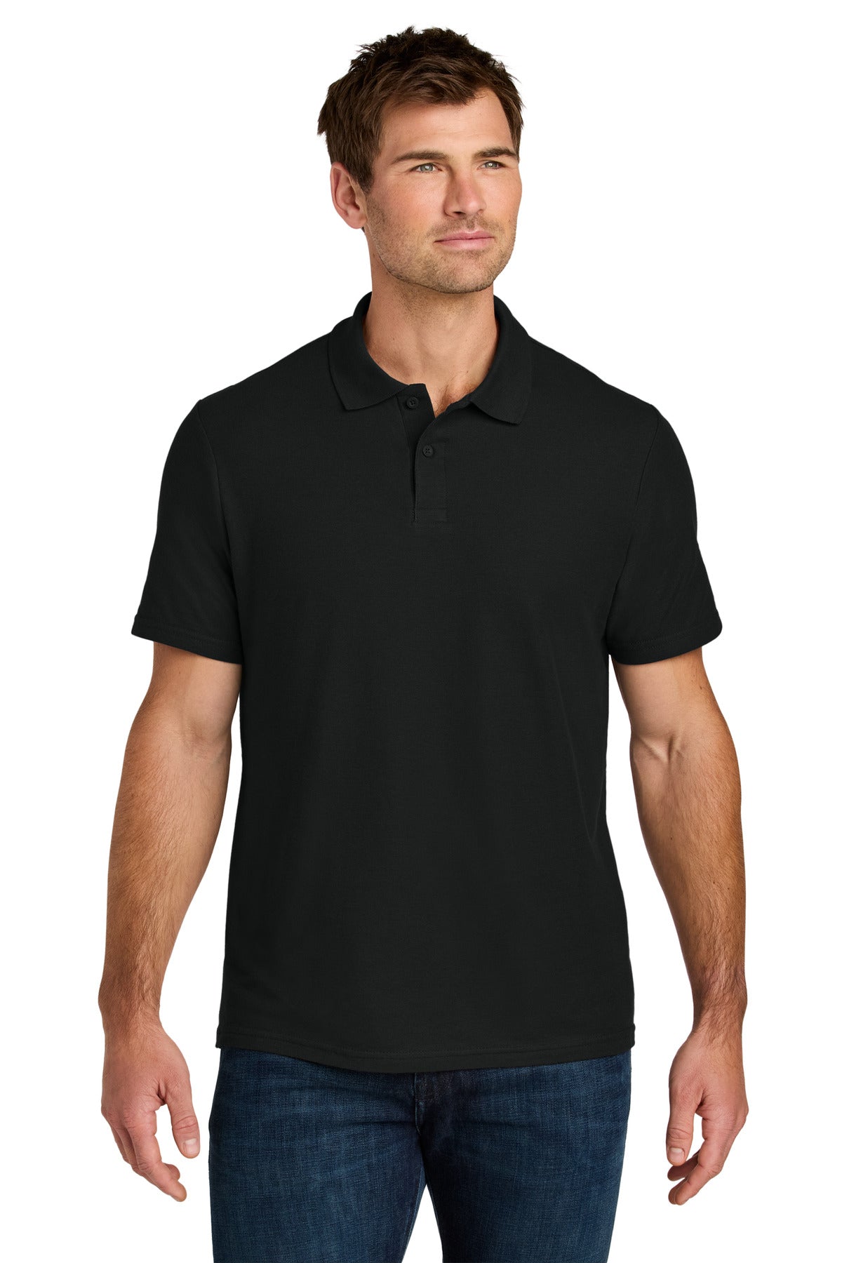 Gildan Softstyle Pique Polo - Black - front