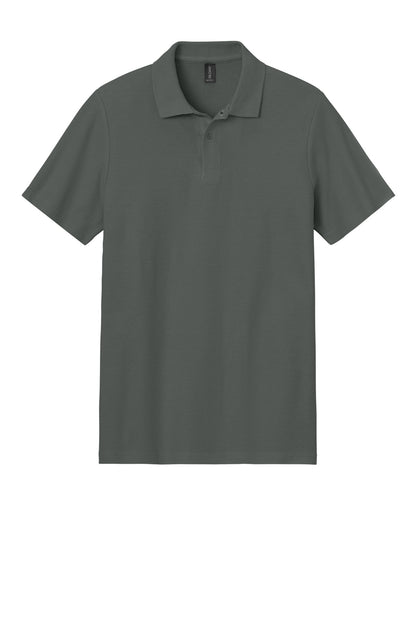 Gildan Softstyle Pique Polo - Charcoal - flat front
