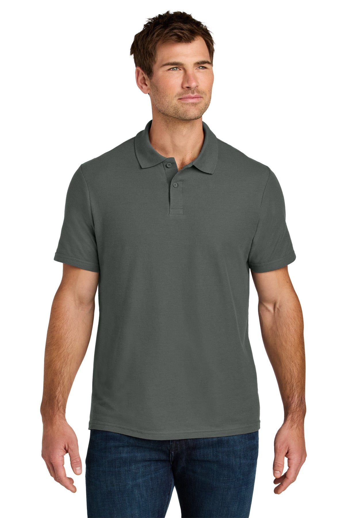 Gildan Softstyle Pique Polo - Charcoal - front