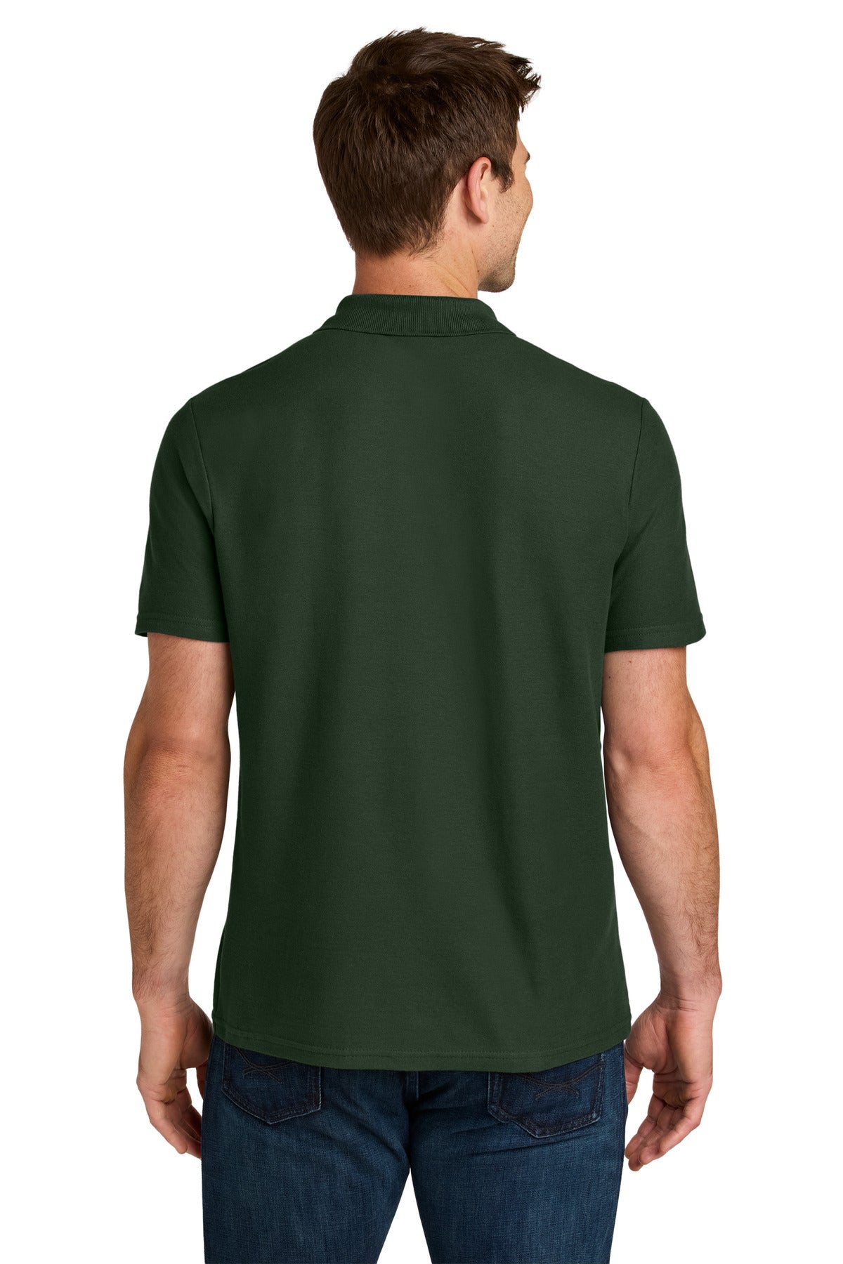Gildan Softstyle Pique Polo - Forest Green - back