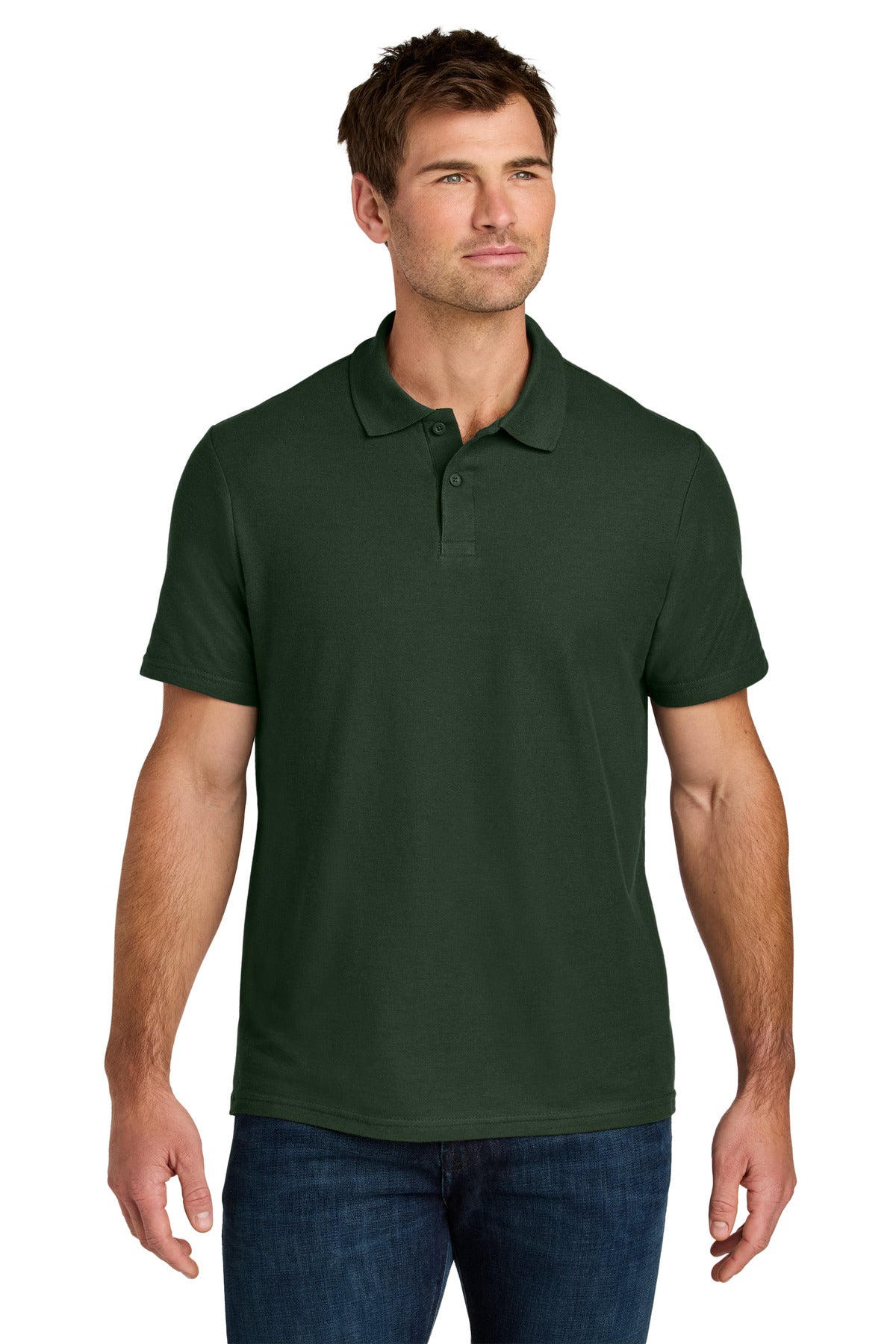 Gildan Softstyle Pique Polo - Forest Green - front