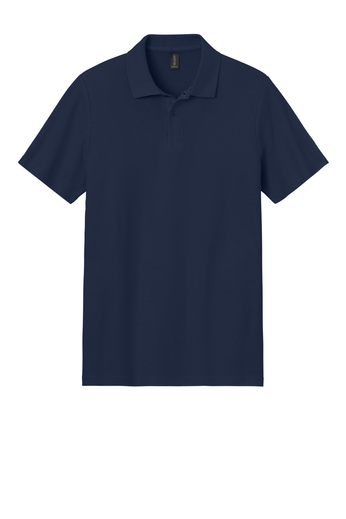 Gildan Softstyle Pique Polo - Navy - flat front