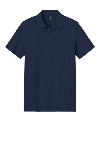 Gildan Softstyle Pique Polo - Navy - flat front